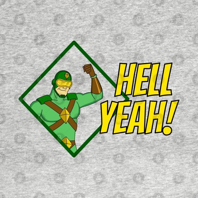 Kiteman! Hell yeah! by Yellow Hexagon Designs